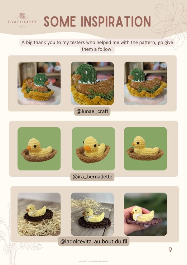 Petit Canard - Patron crochet (FR et EN)